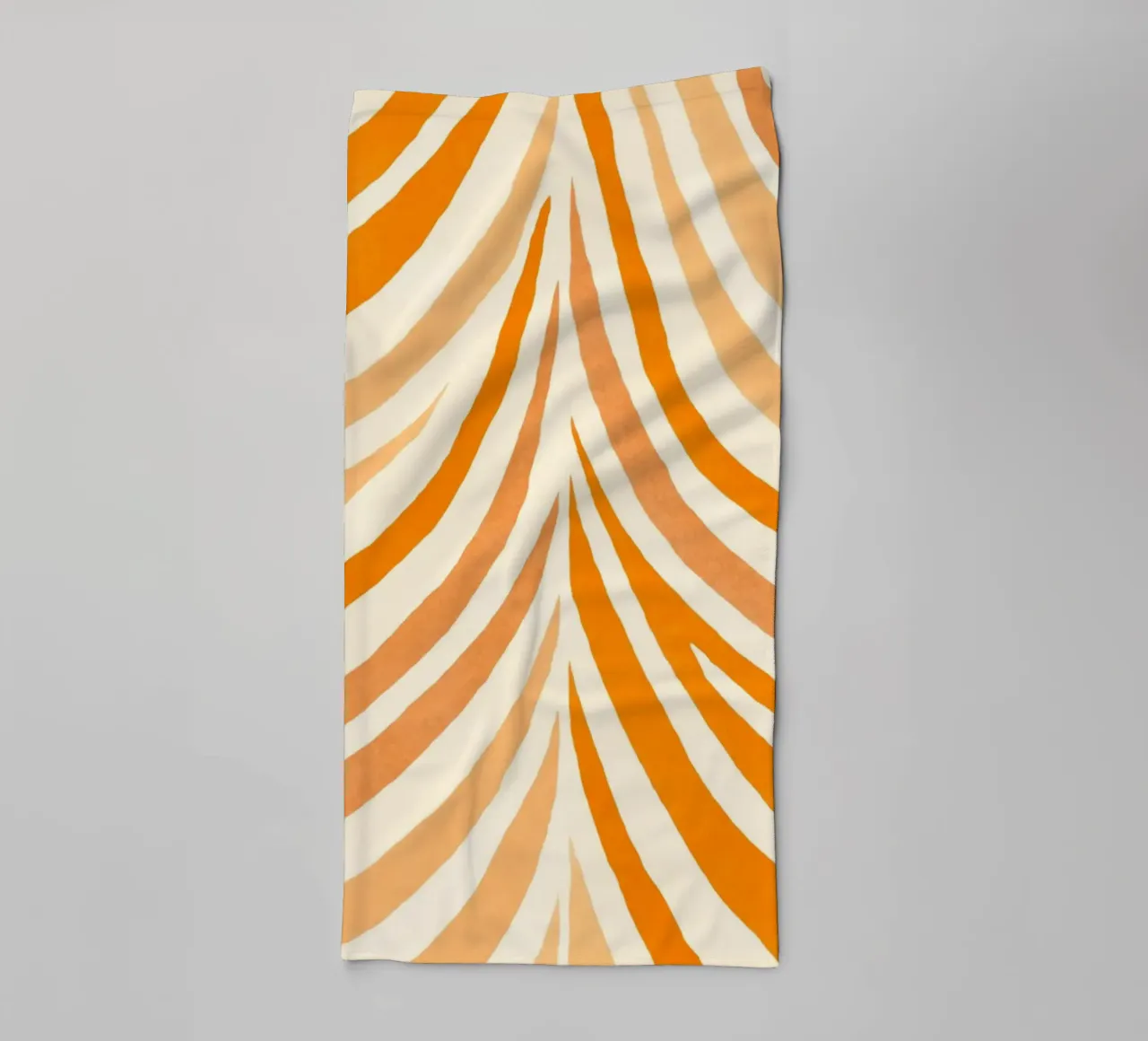 Boho Bow Shapes Warm Tangerine Orange towel by Andrea Haase Modern Home