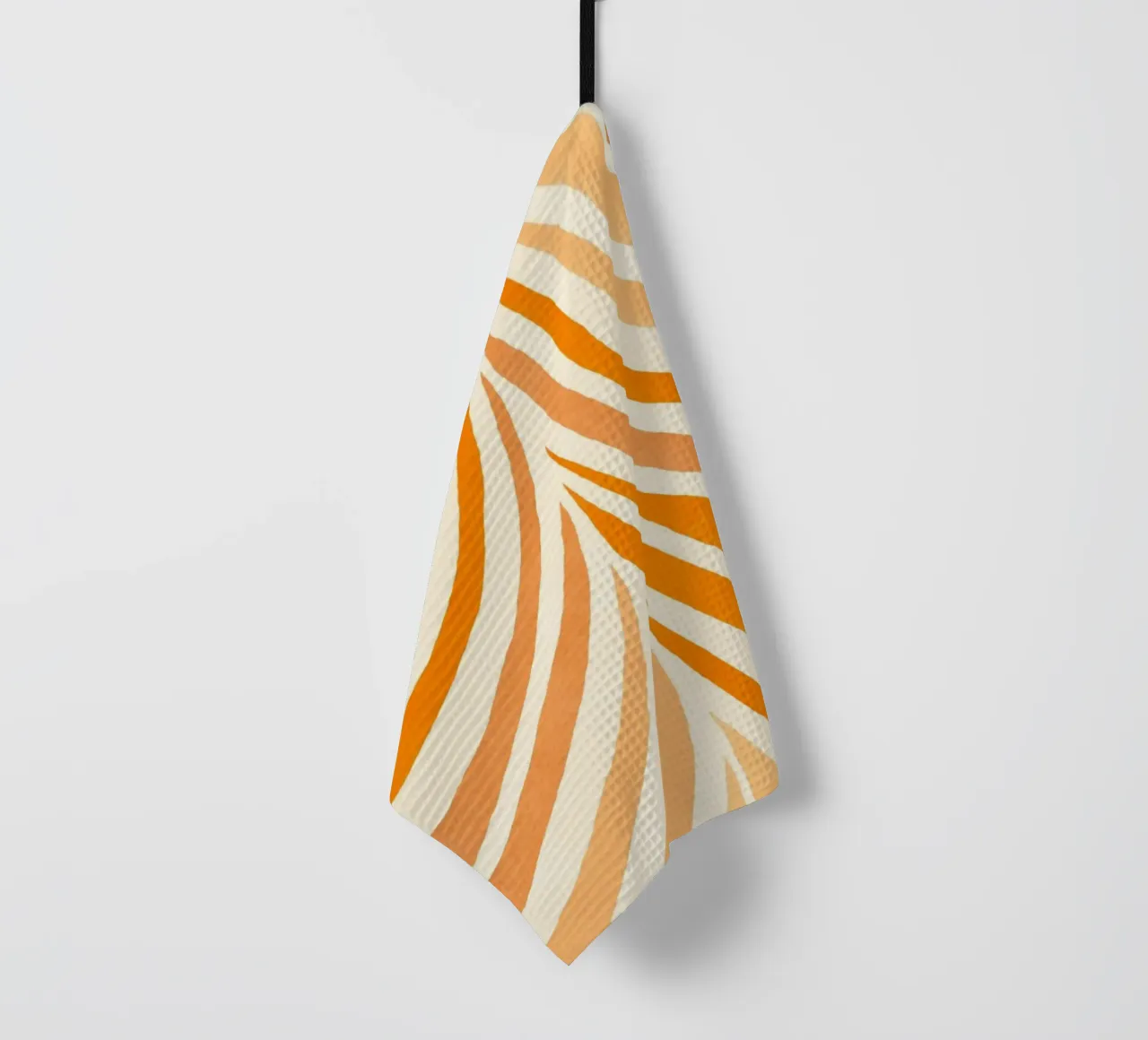 Formes de nœuds Boho Warm Tangerine Orange torchon de Andrea Haase Modern Home