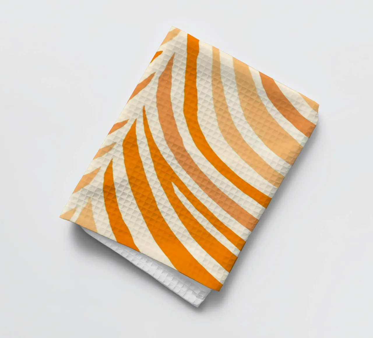 Formes de nœuds Boho Warm Tangerine Orange torchon de Andrea Haase Modern Home