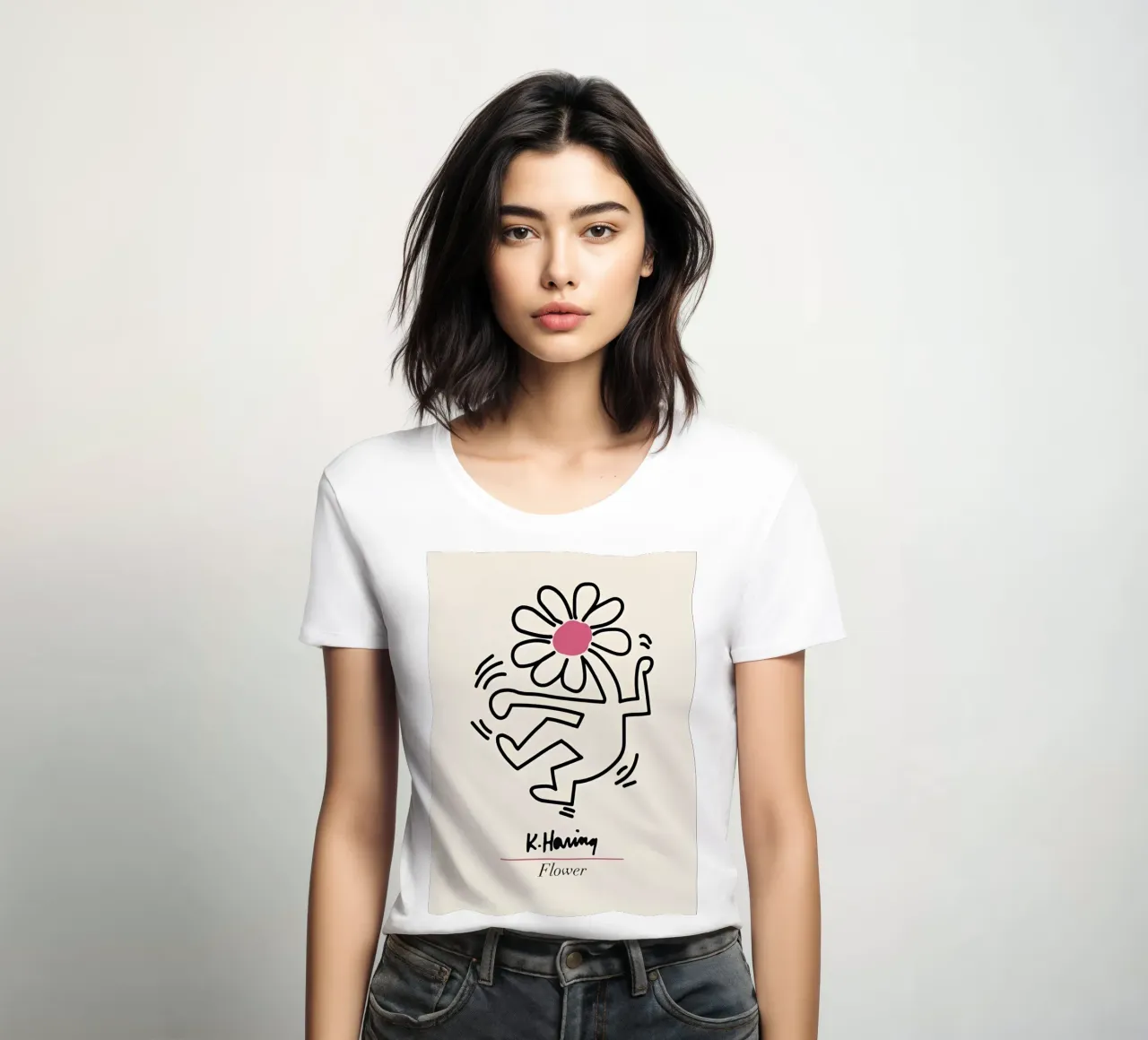 Keith Haring - Art Painting t-shirt da donna da Deepness