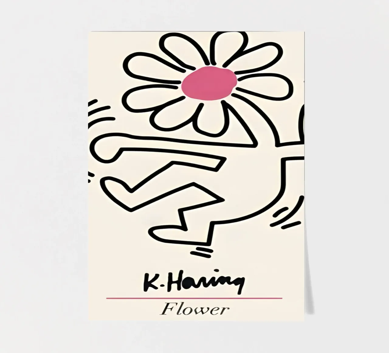 Keith Haring - Art Painting stickervel van Deepness