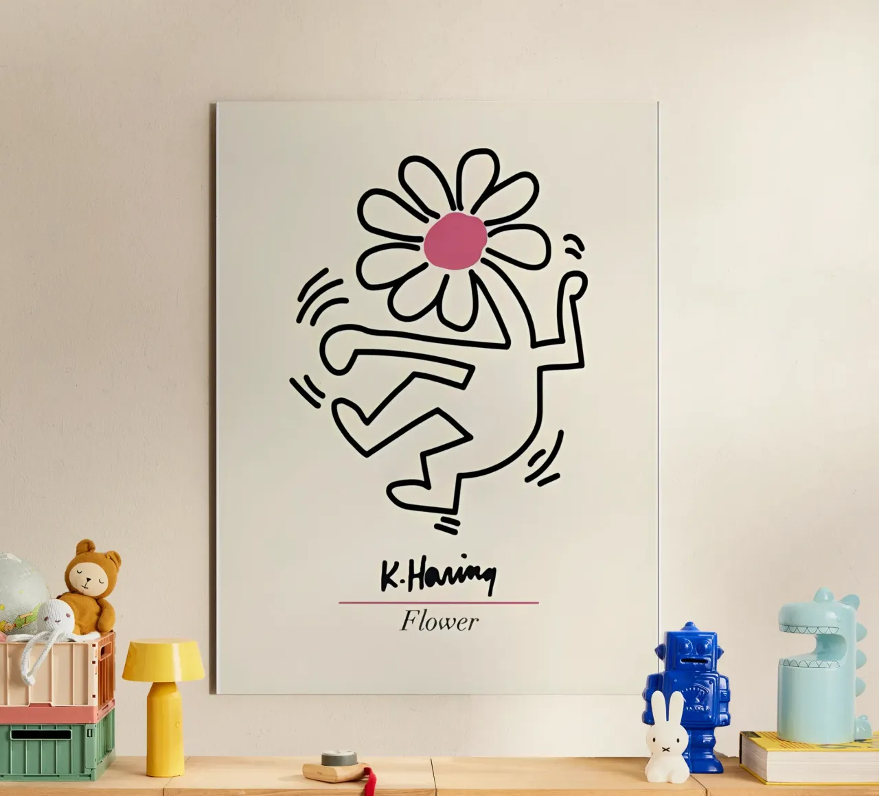 Keith Haring - Art Painting alluminio dibond da Deepness