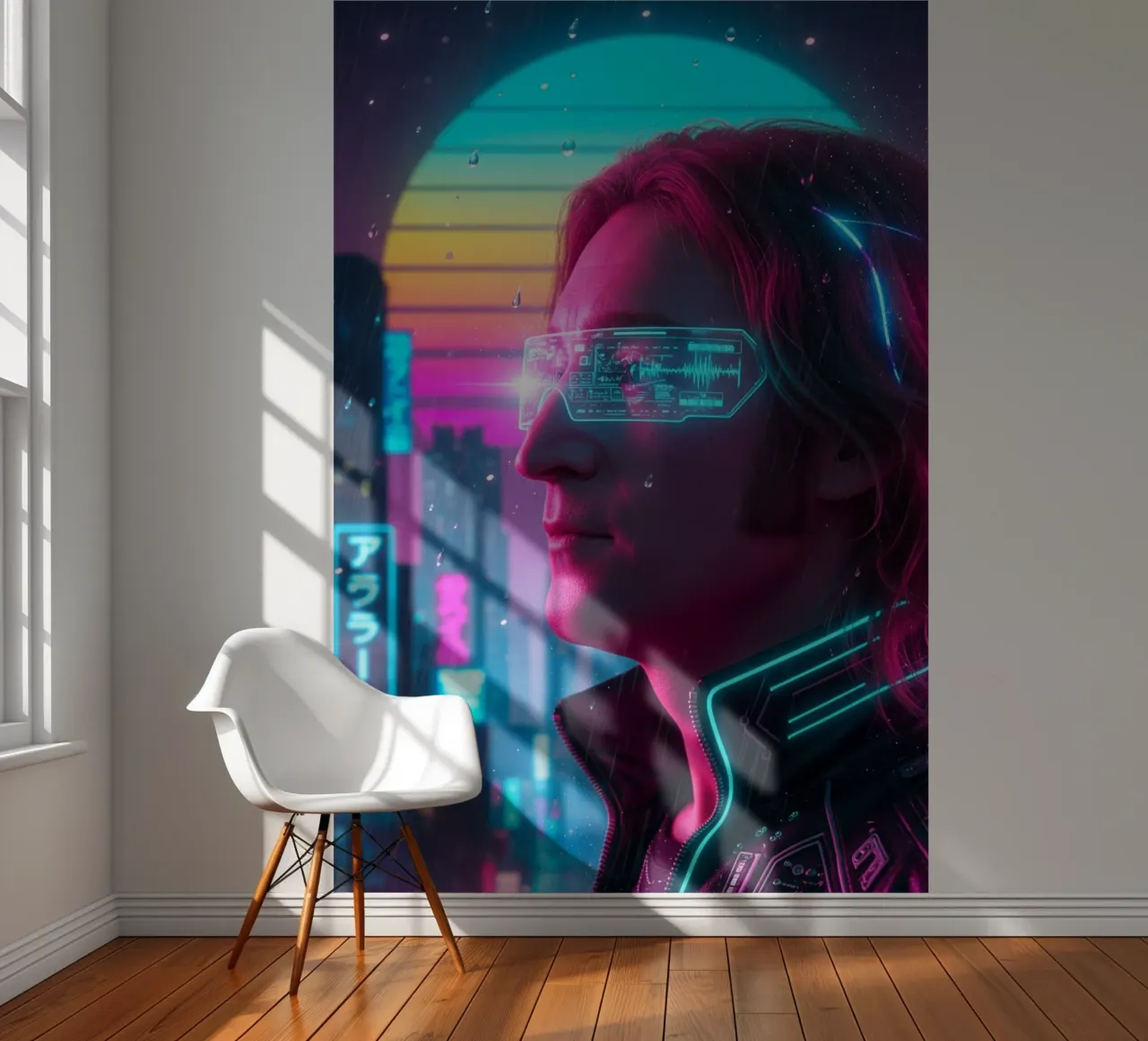 John Lennon - Cyber Punk art style photo wallpaper by Lembayung art