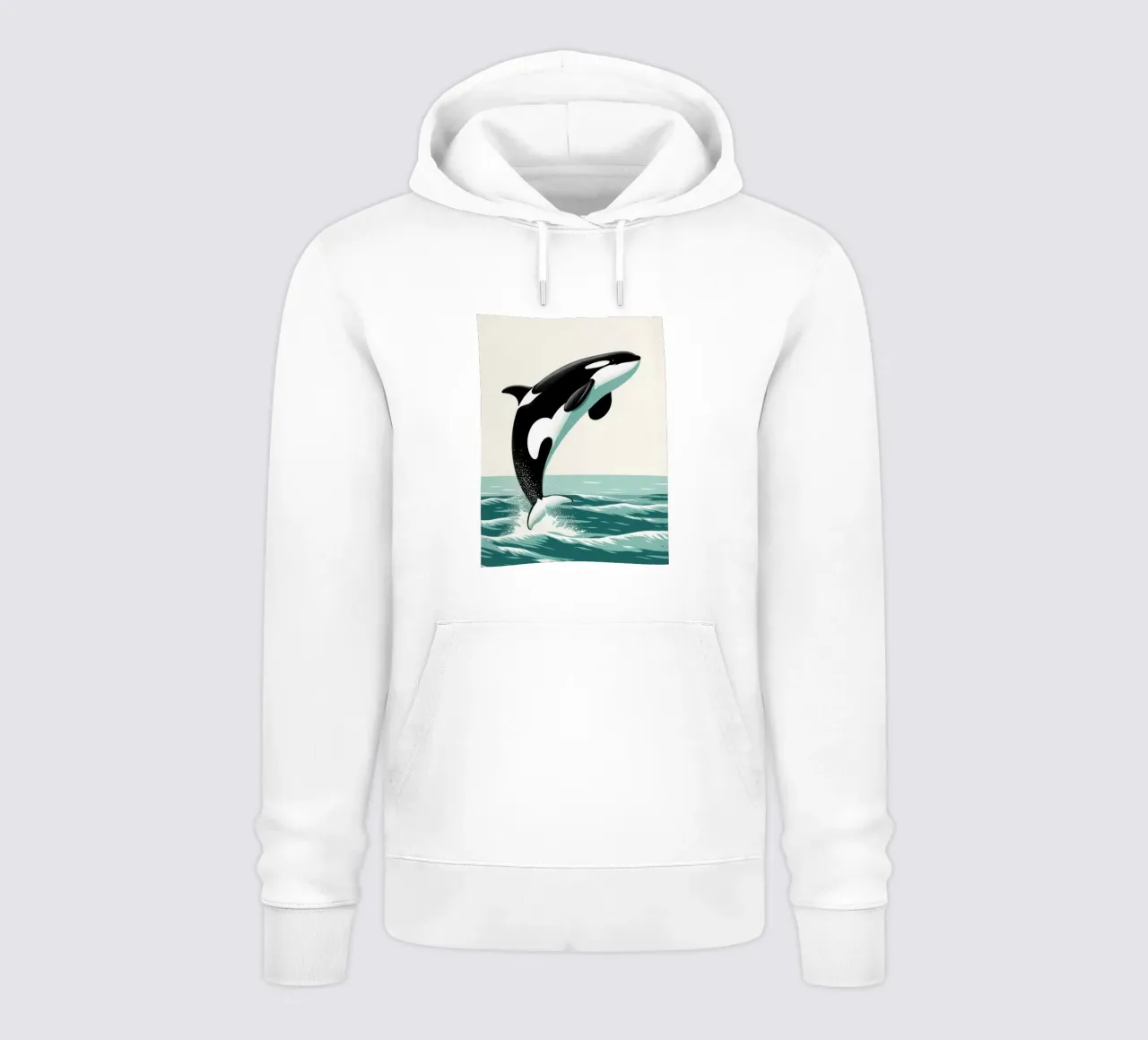 Orca Whale felpa con cappuccio da edward shop
