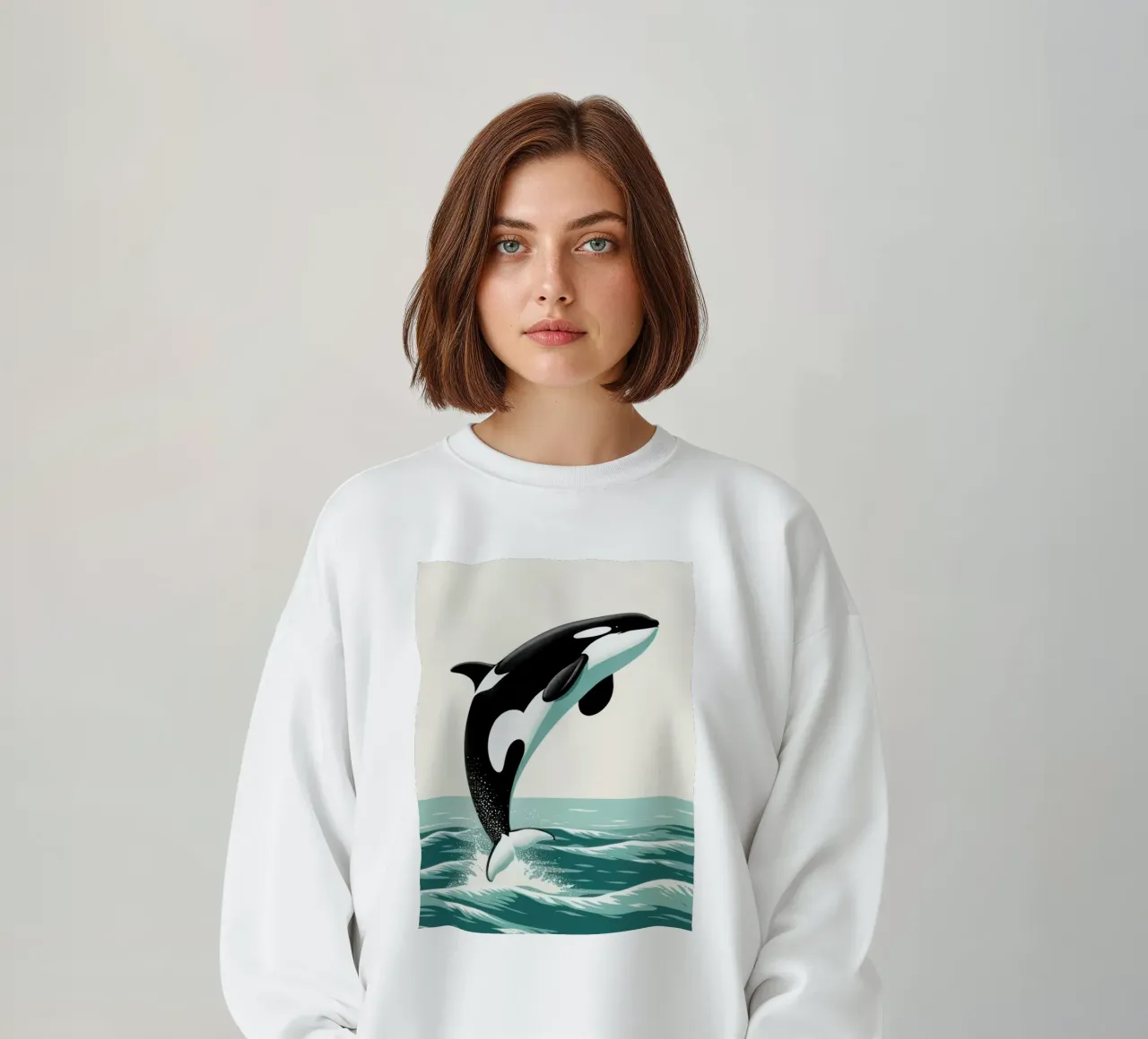 Orca Whale felpa da edward shop