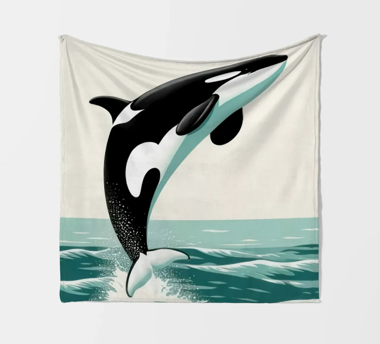 Orca Whale coperta in pile da edward shop