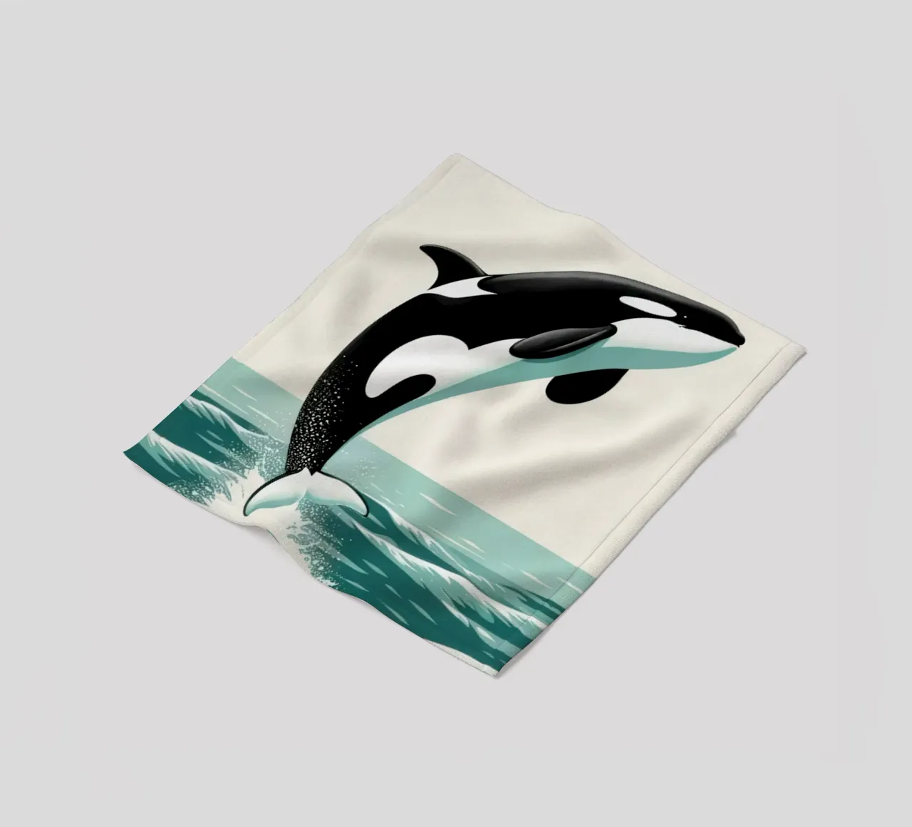 Orca Whale coperta in pile da edward shop