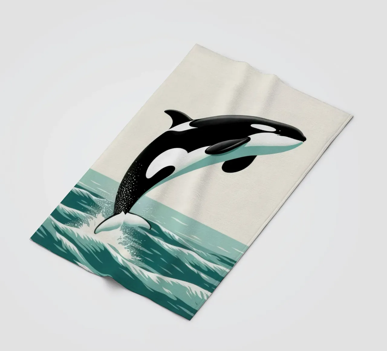 Orca Whale coperta in pile da edward shop