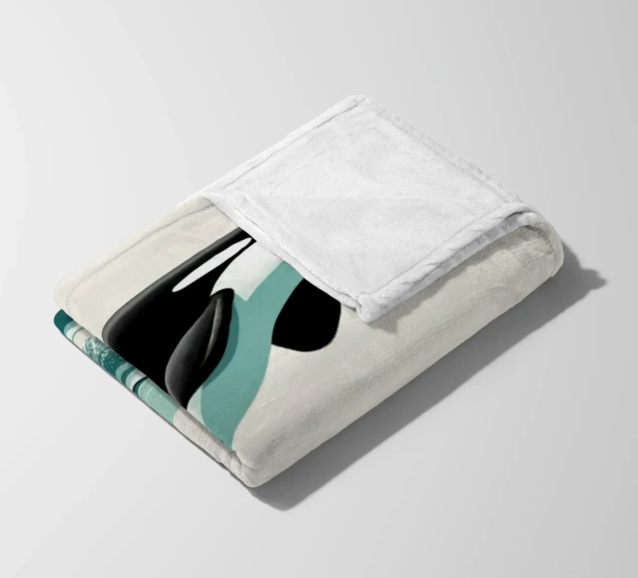 Orca Whale coperta in pile da edward shop