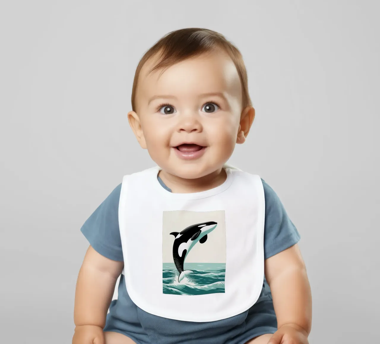 Orca Whale bavaglino da edward shop