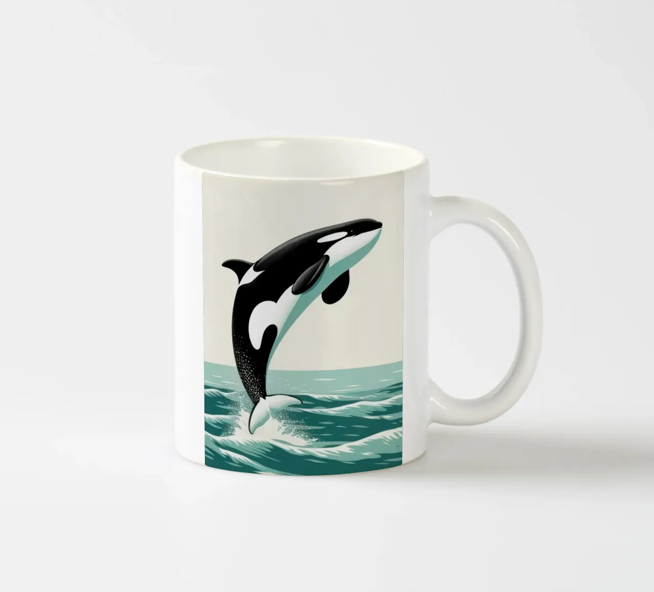 Orca Whale tazza in ceramica da edward shop