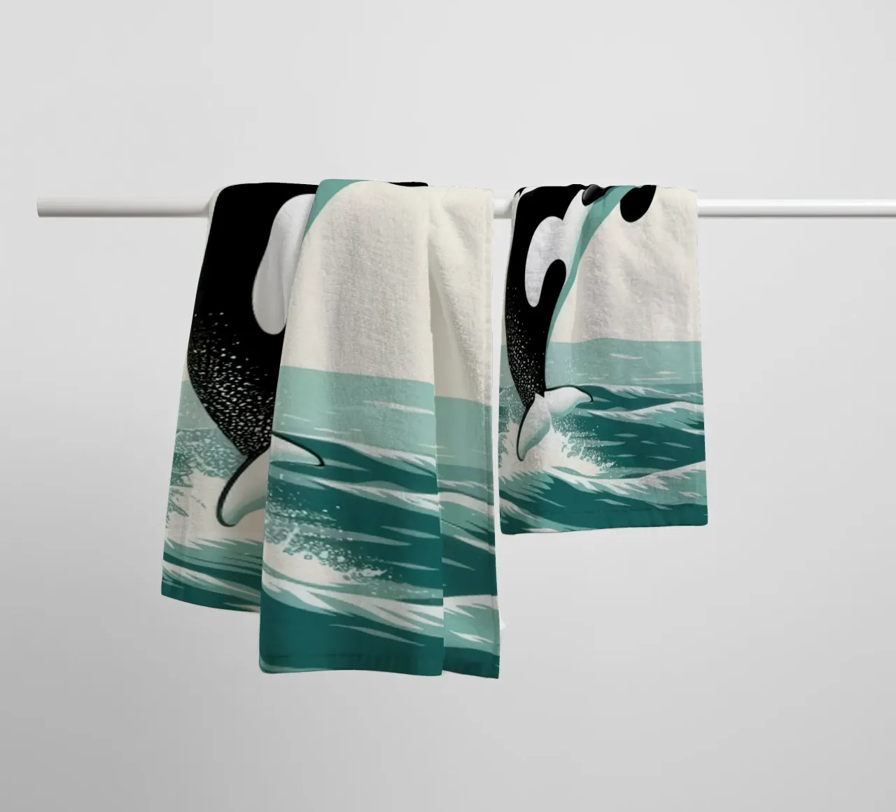 Orca Whale asciugamano da bagno da edward shop