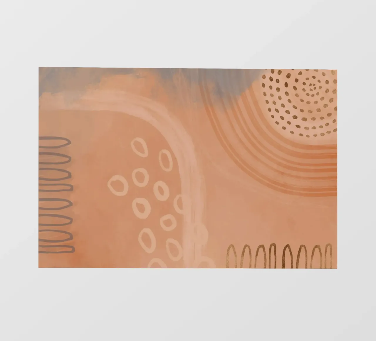 Boho Pastels Peach Fuzz pellicola backlit da Andrea Haase Modern Home