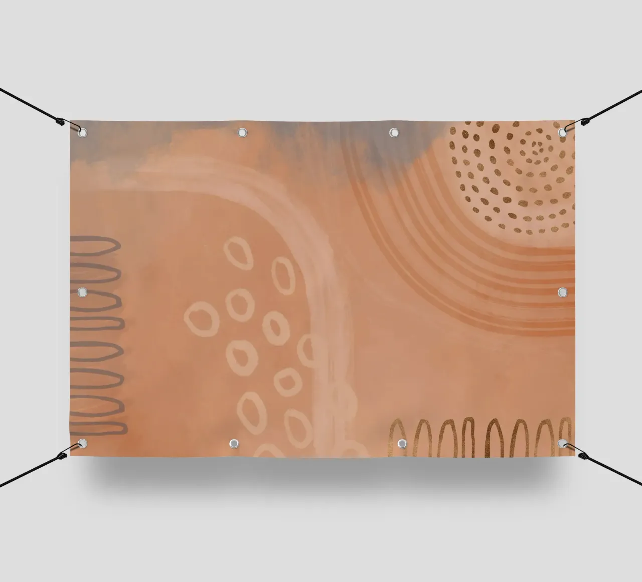 Boho Pastels Peach Fuzz telo in pvc da Andrea Haase Modern Home
