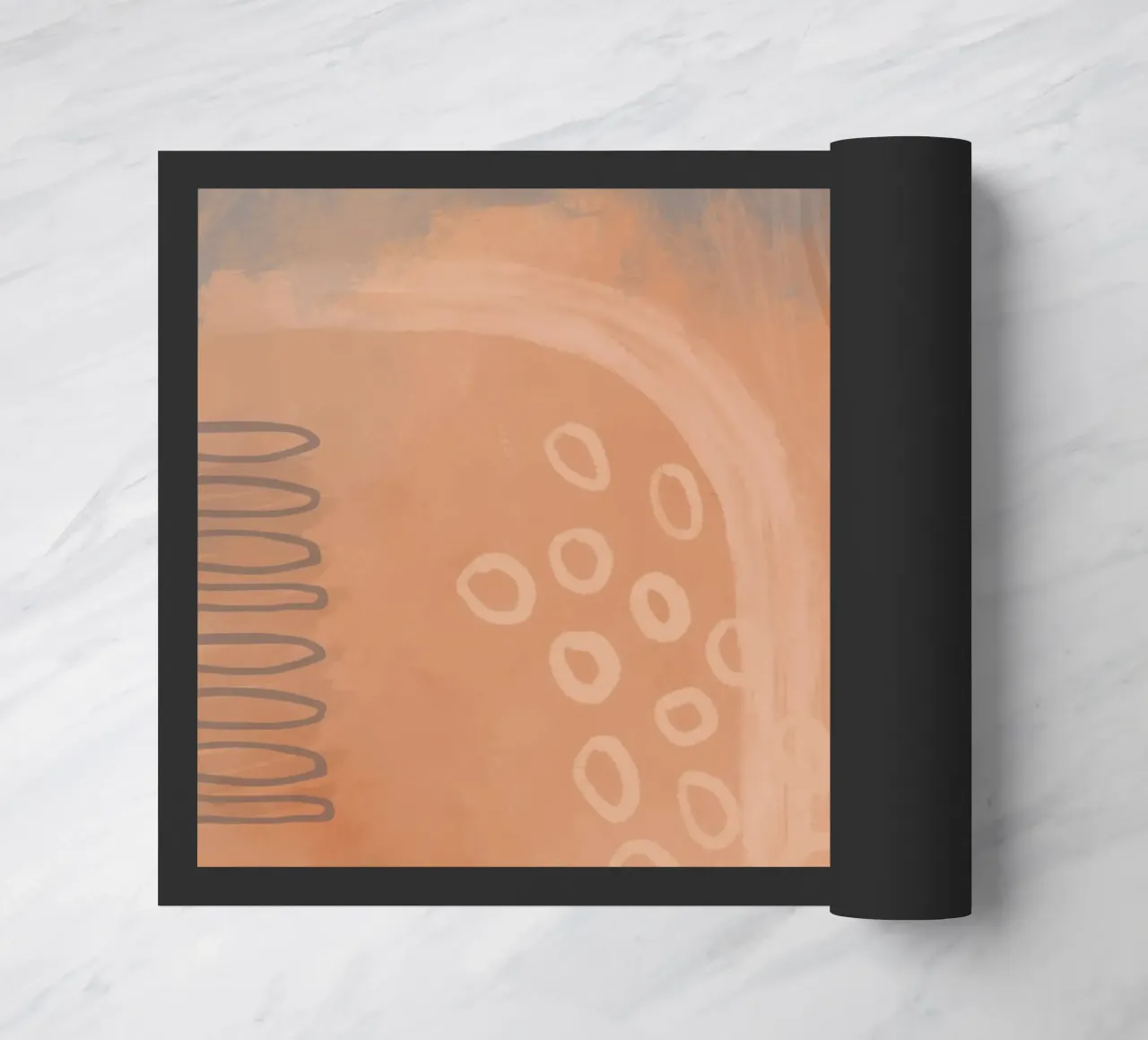 Boho Pastels Peach Fuzz zerbino da Andrea Haase Modern Home