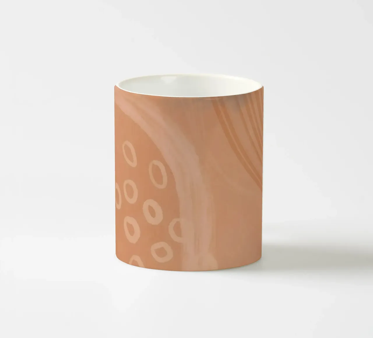 Boho Pastels Peach Fuzz tazza in ceramica da Andrea Haase Modern Home