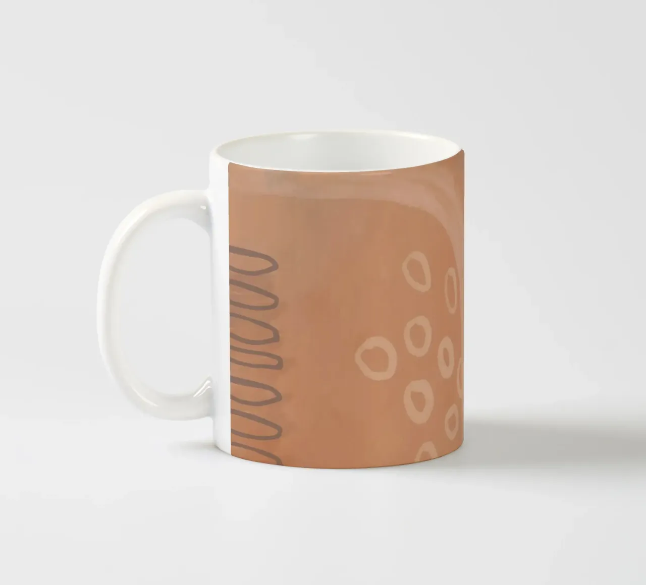 Boho Pastels Peach Fuzz tazza in ceramica da Andrea Haase Modern Home