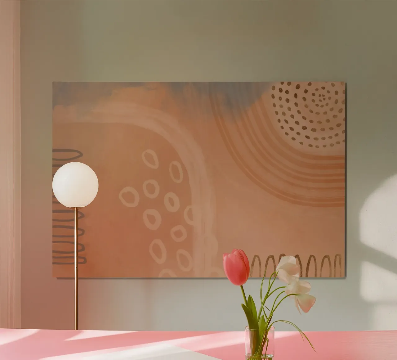 Boho Pastels Peach Fuzz Hahnemühle von Andrea Haase Modern Home