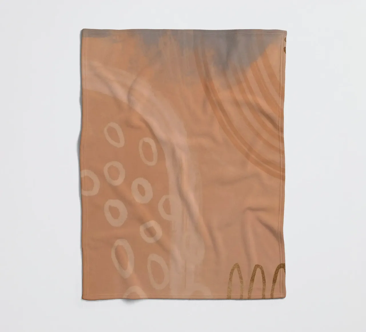 Boho Pastels Peach Fuzz coperta in pile da Andrea Haase Modern Home