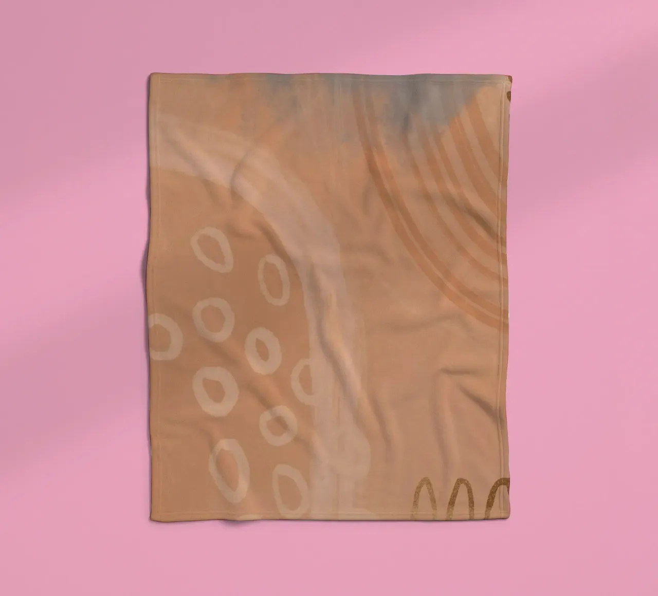 Boho Pastels Peach Fuzz coperta in pile da Andrea Haase Modern Home