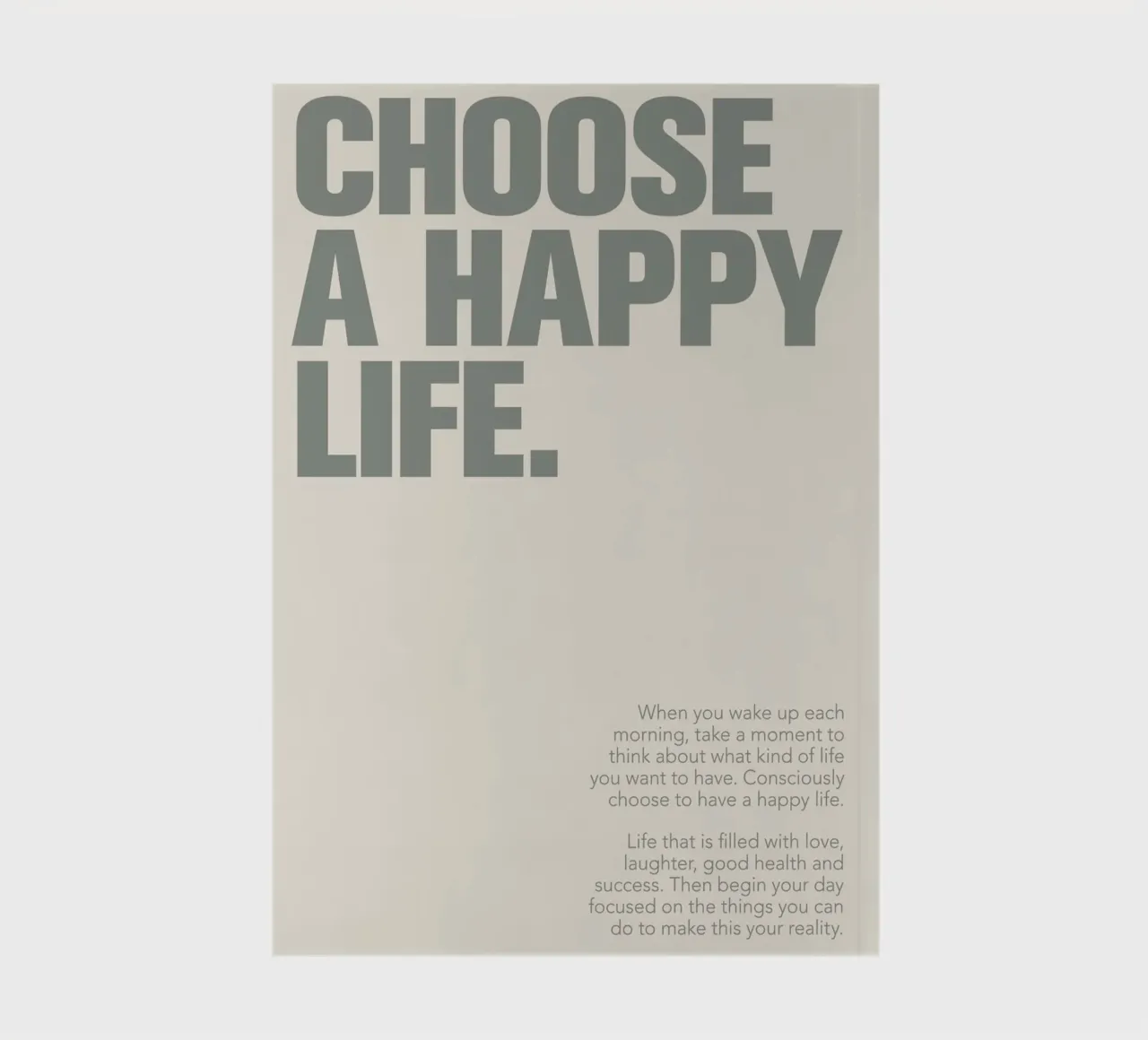 motivational quote text typography notebook by Eva Rogers