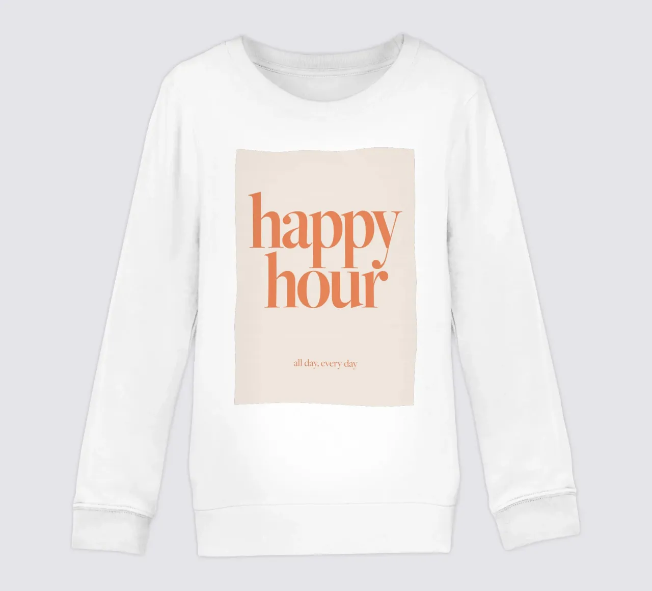typography text phrase words kids sweatshirt by Eva Rogers