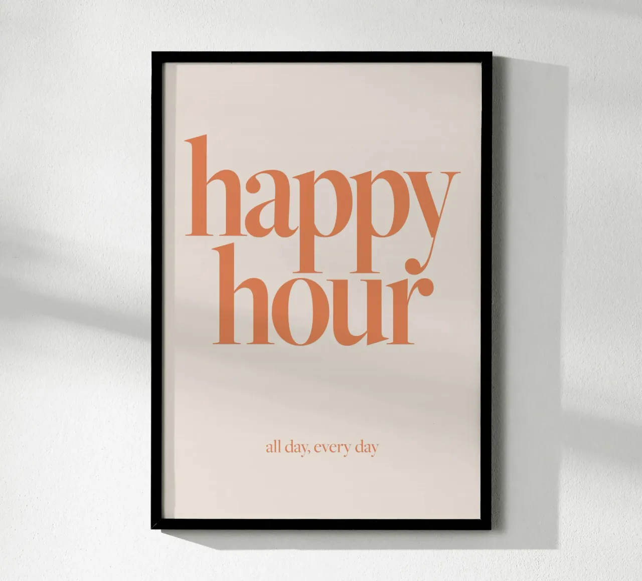 typographie texte phrase mots poster avec cadre en plastique de Eva Rogers