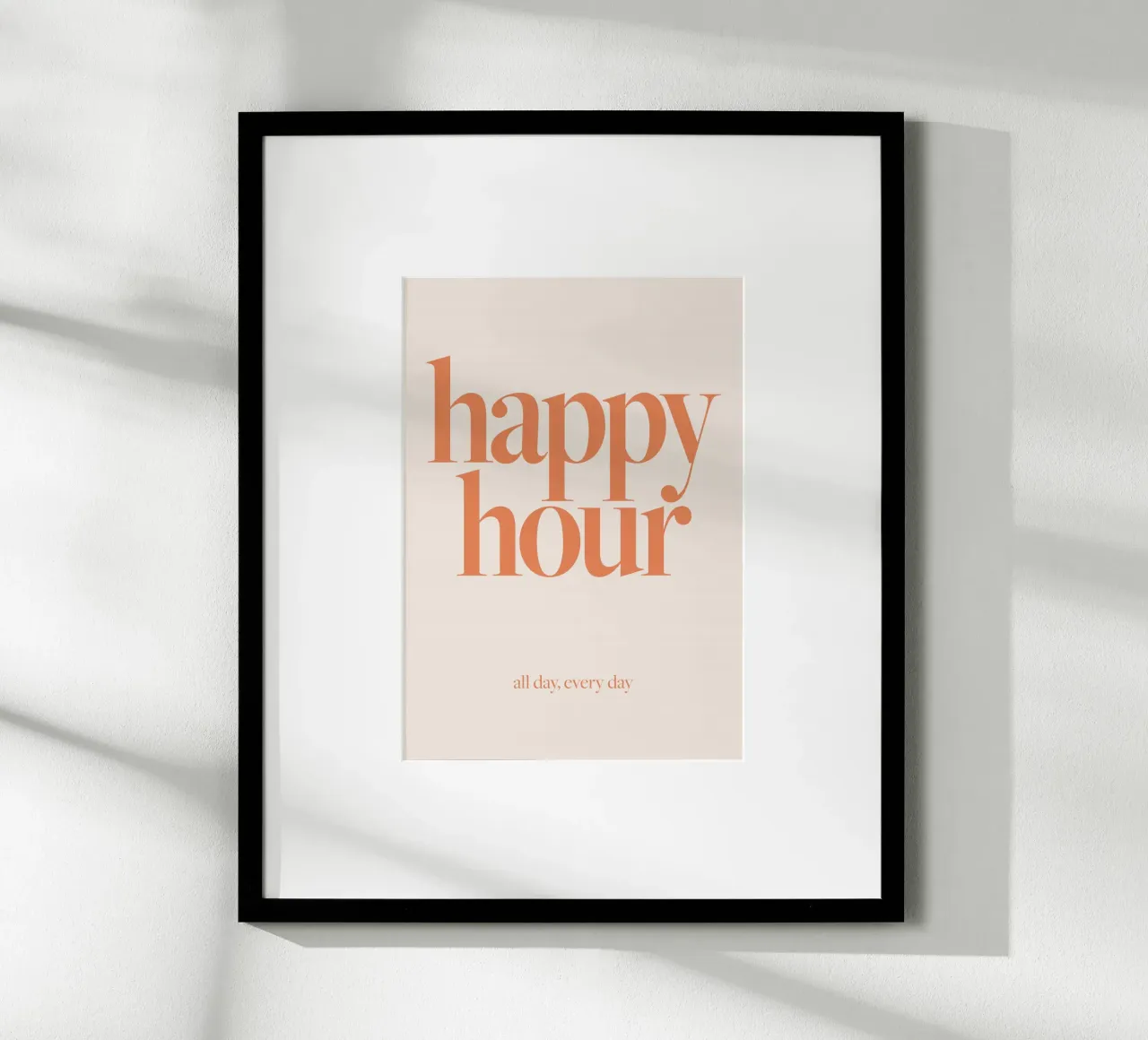 typographie texte phrase mots poster avec cadre en plastique de Eva Rogers