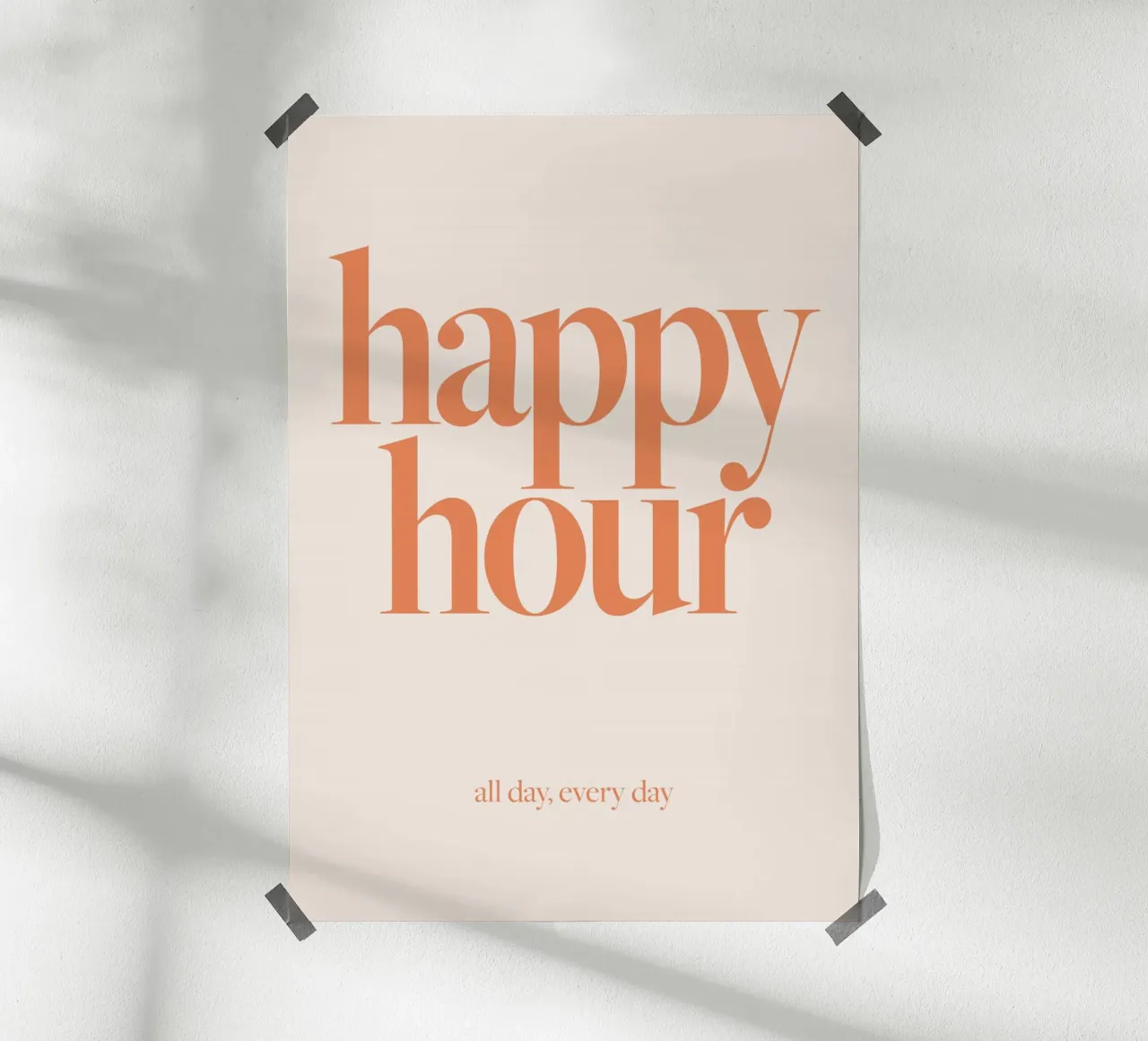 typographie texte phrase mots poster avec cadre en plastique de Eva Rogers