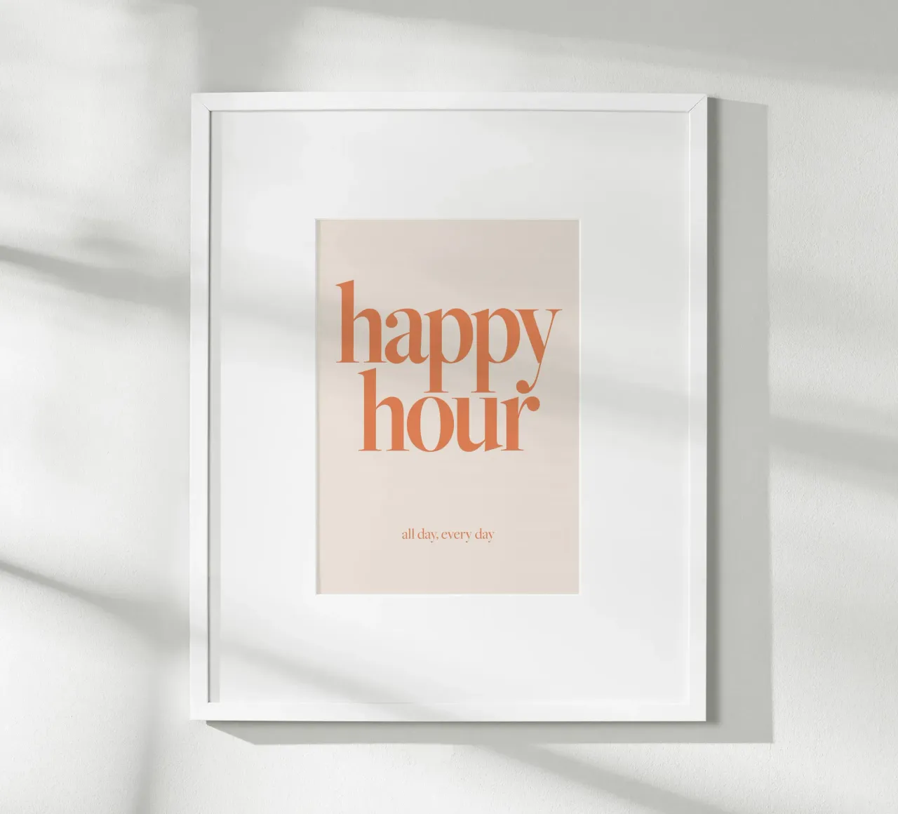 typographie texte phrase mots poster avec cadre en plastique de Eva Rogers