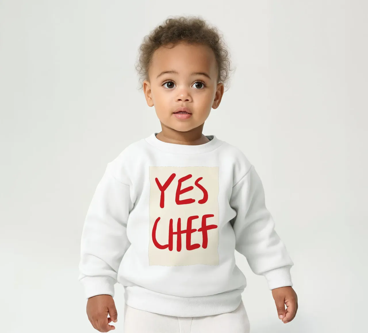 typography statement baby sweatshirt by Eva Rogers