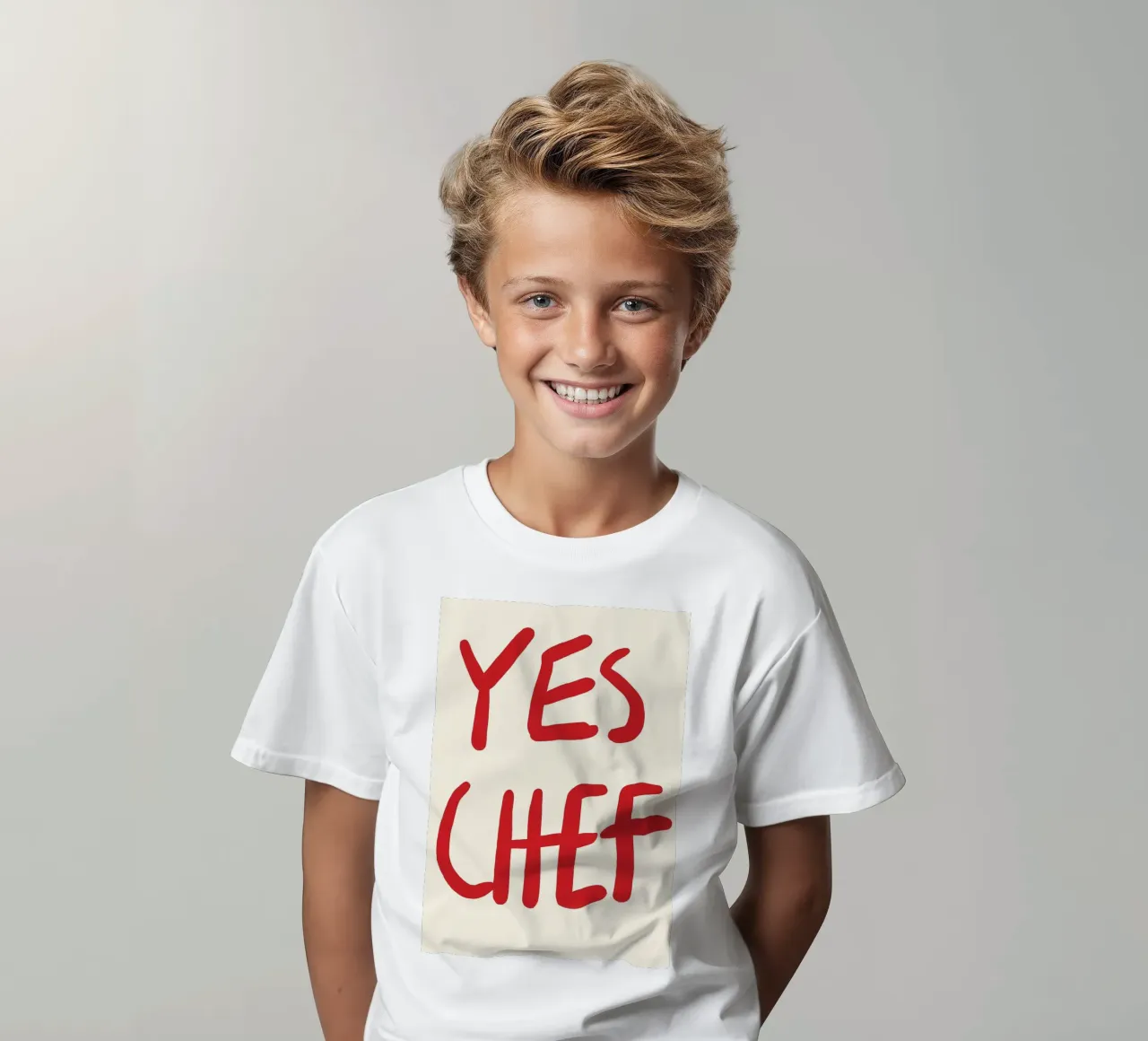 typography statement kids t-shirt by Eva Rogers