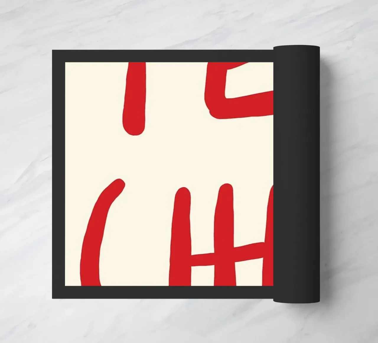 typography statement doormat by Eva Rogers