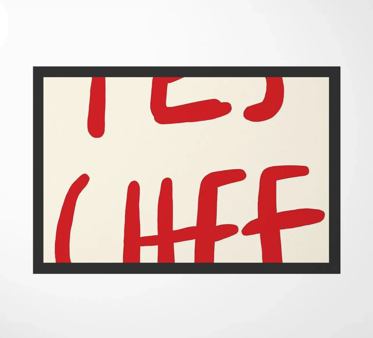 typography statement doormat by Eva Rogers