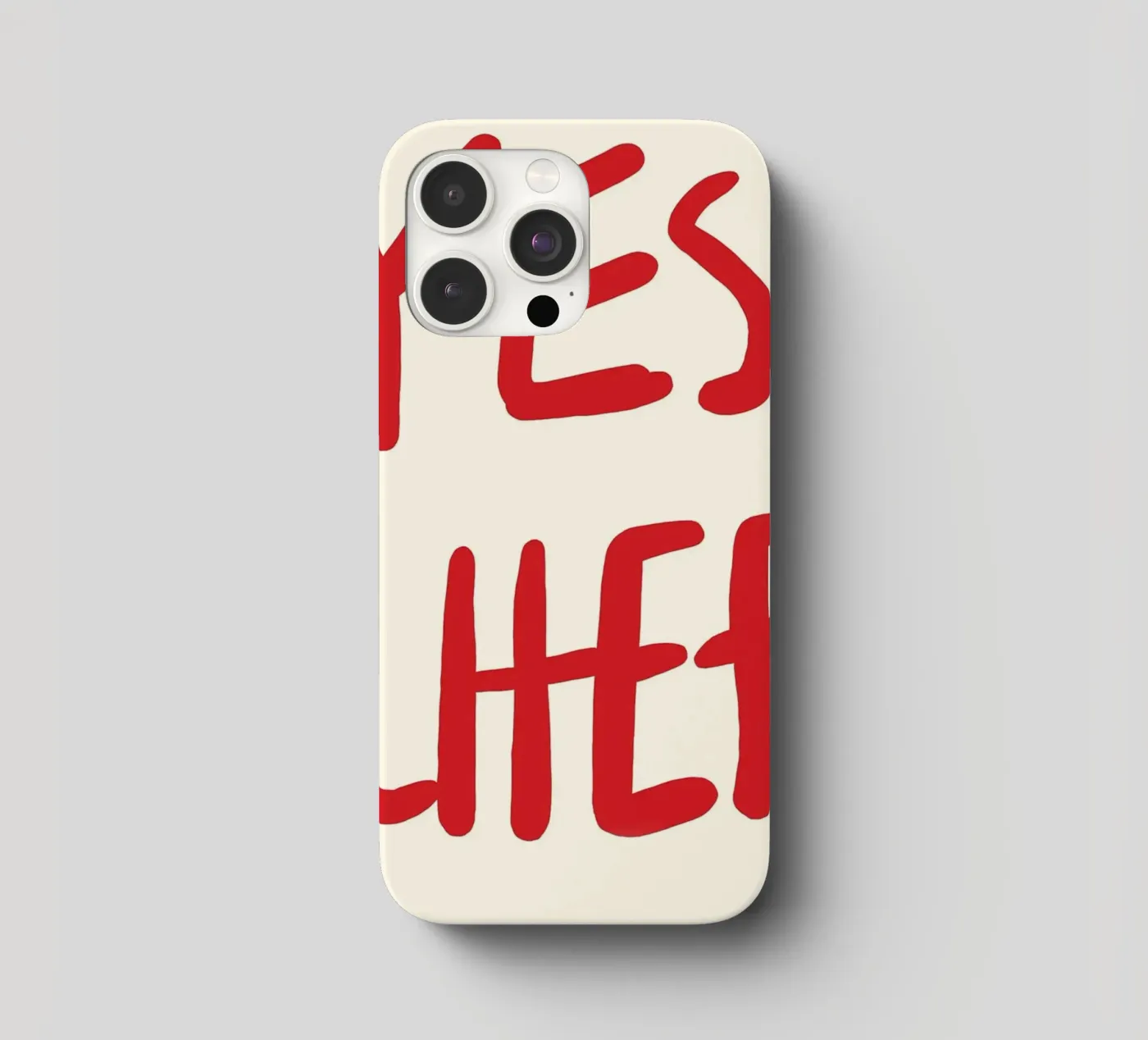 typography statement iphone case by Eva Rogers