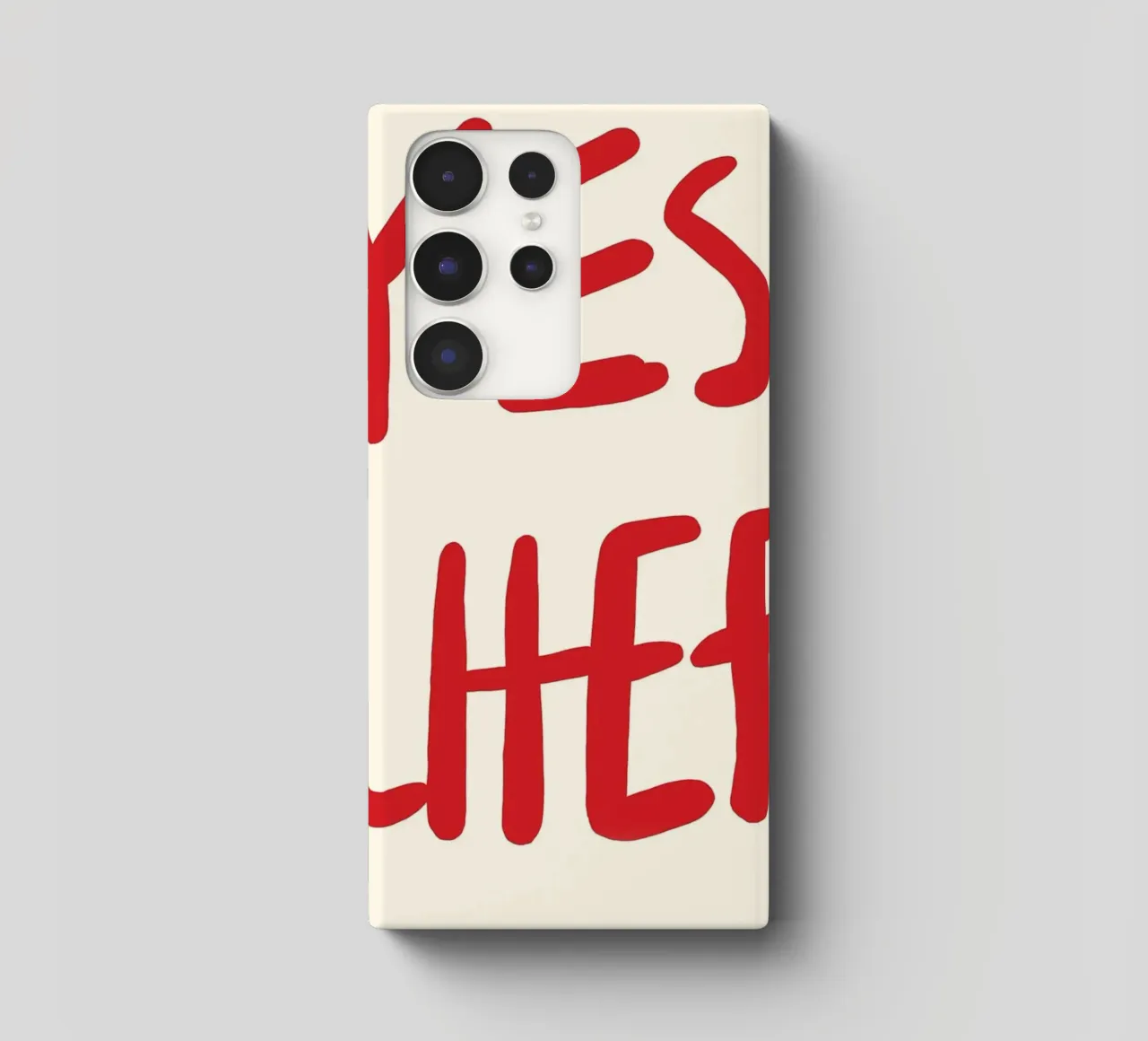 dichiarazione tipografica cover samsung da Eva Rogers