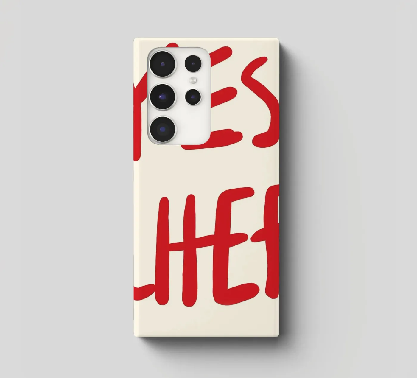 typography statement samsung phone case by Eva Rogers
