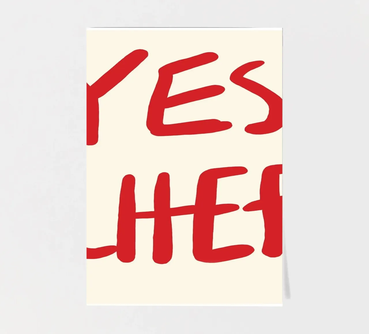 typography statement sticker sheet by Eva Rogers