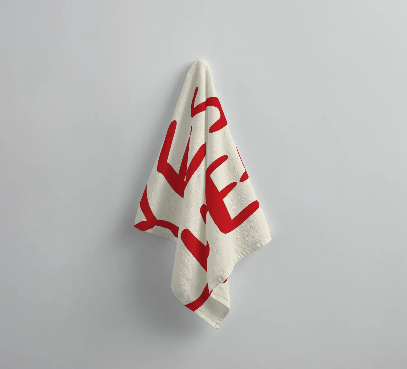 typography statement Handtuch von Eva Rogers