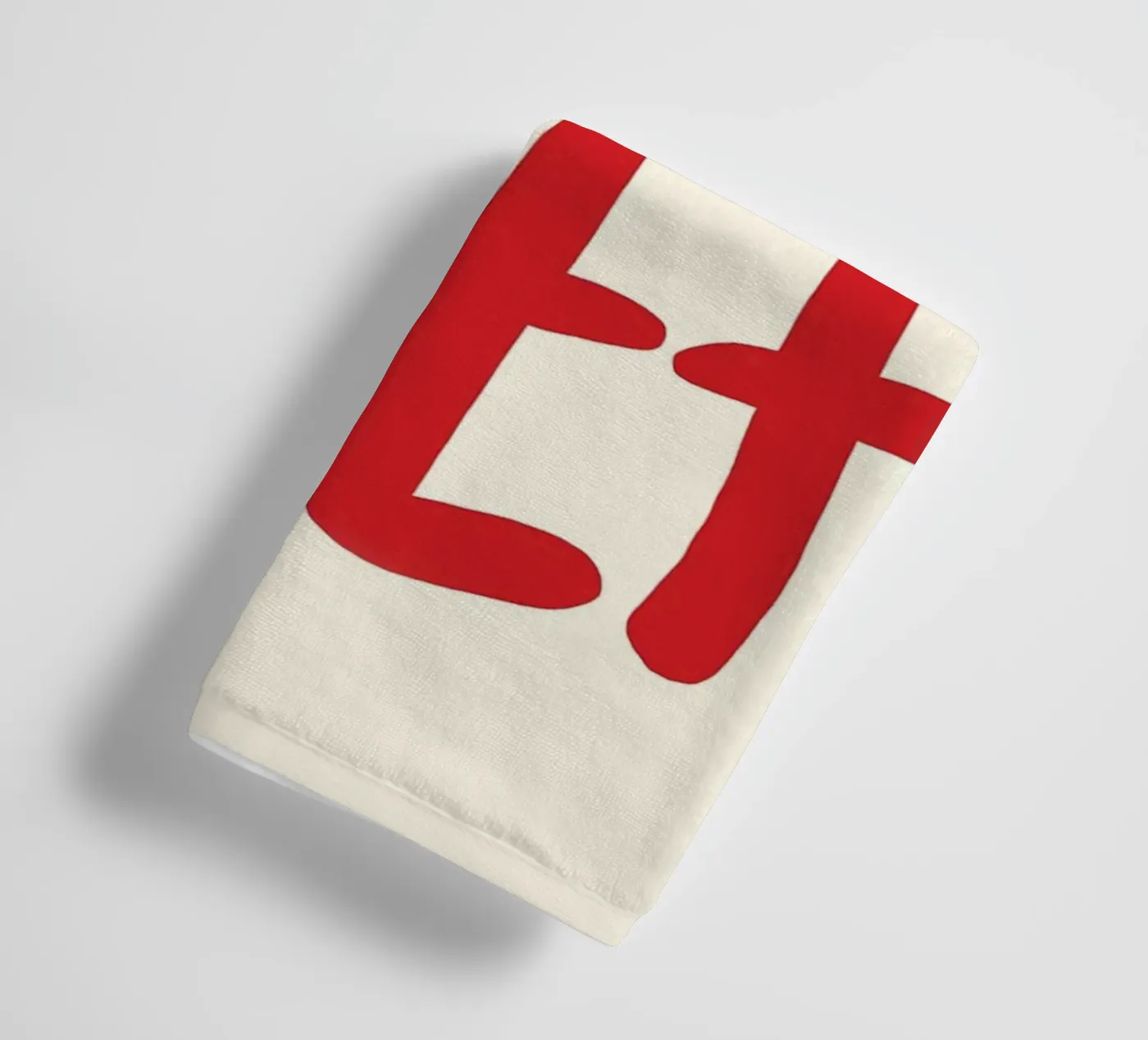 typografieverklaring badhanddoek van Eva Rogers