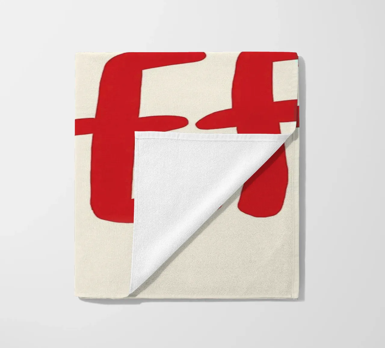 typography statement Strandtuch von Eva Rogers