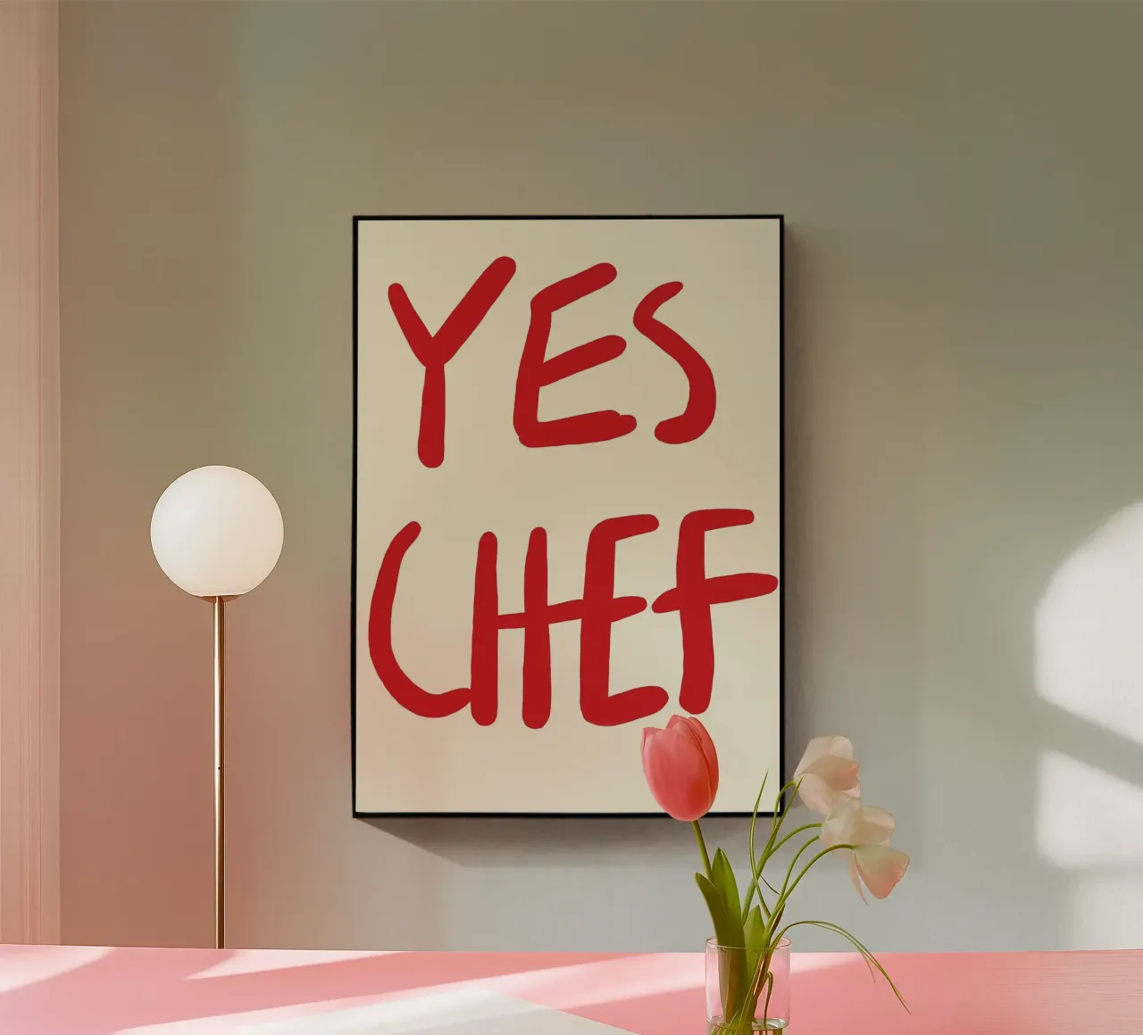 typography statement acrylic glass by Eva Rogers