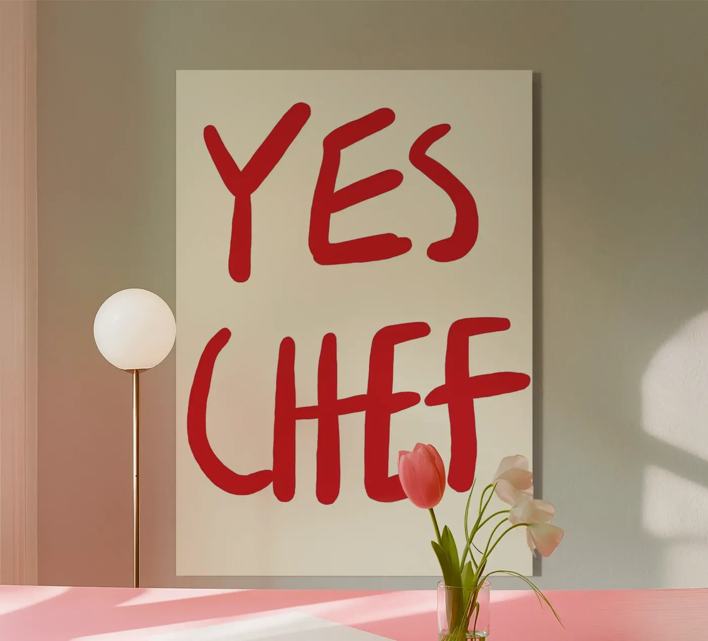 typography statement acrylic glass by Eva Rogers