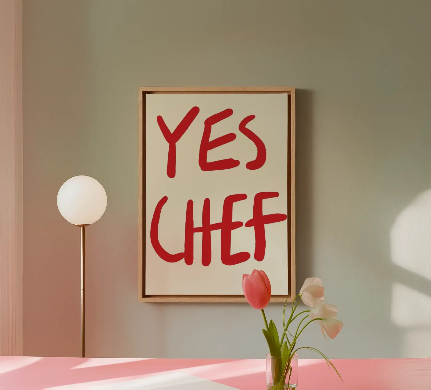 typography statement canvas by Eva Rogers