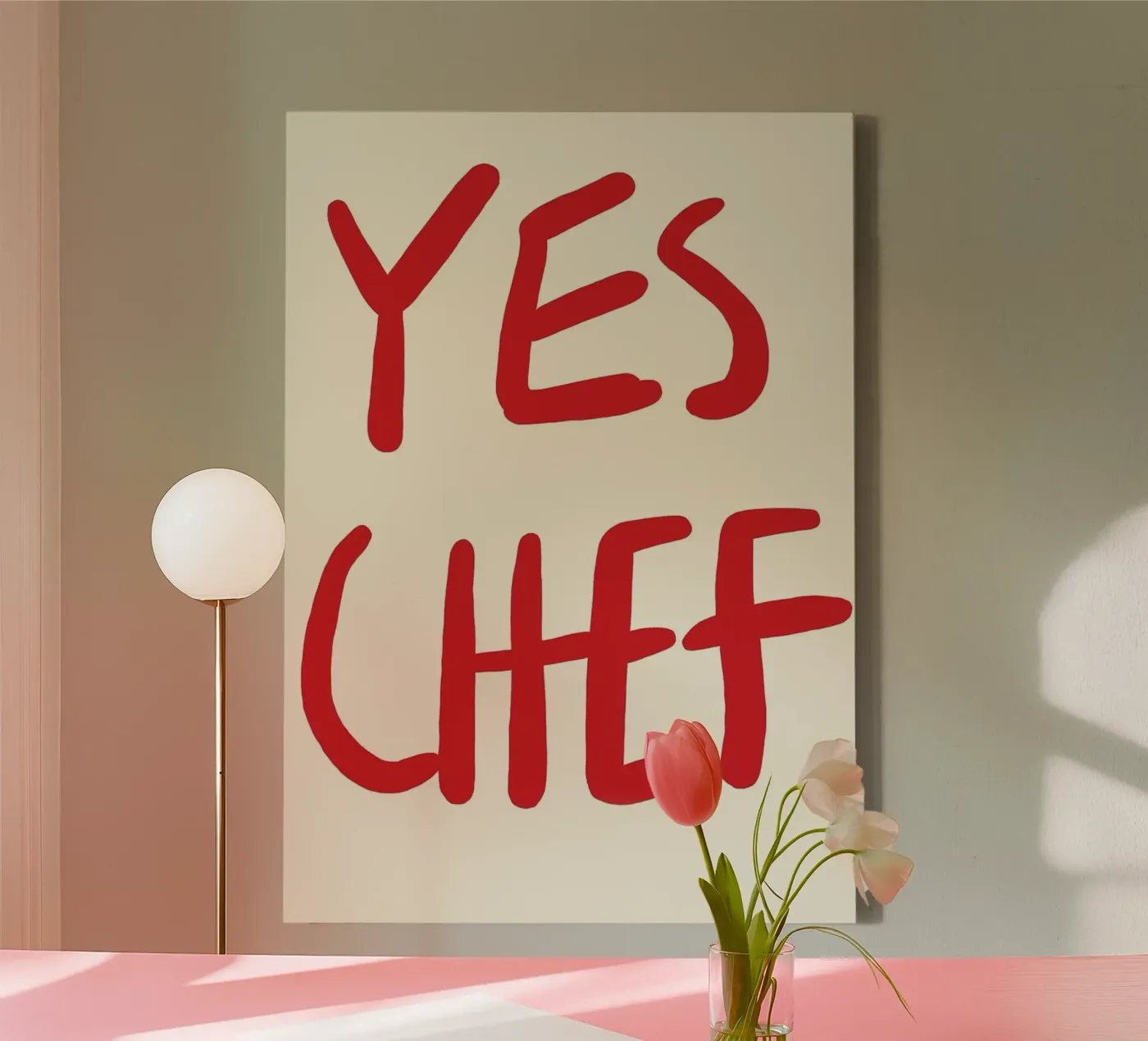 typography statement canvas by Eva Rogers