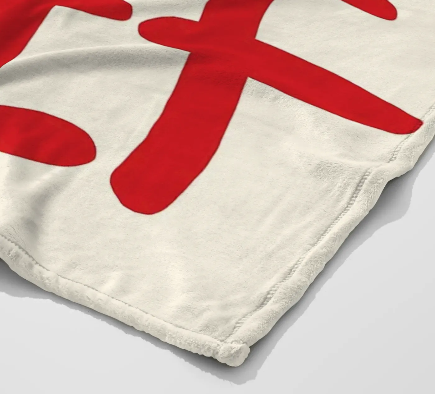 Typografie-Anweisung Fleecedecke von Eva Rogers