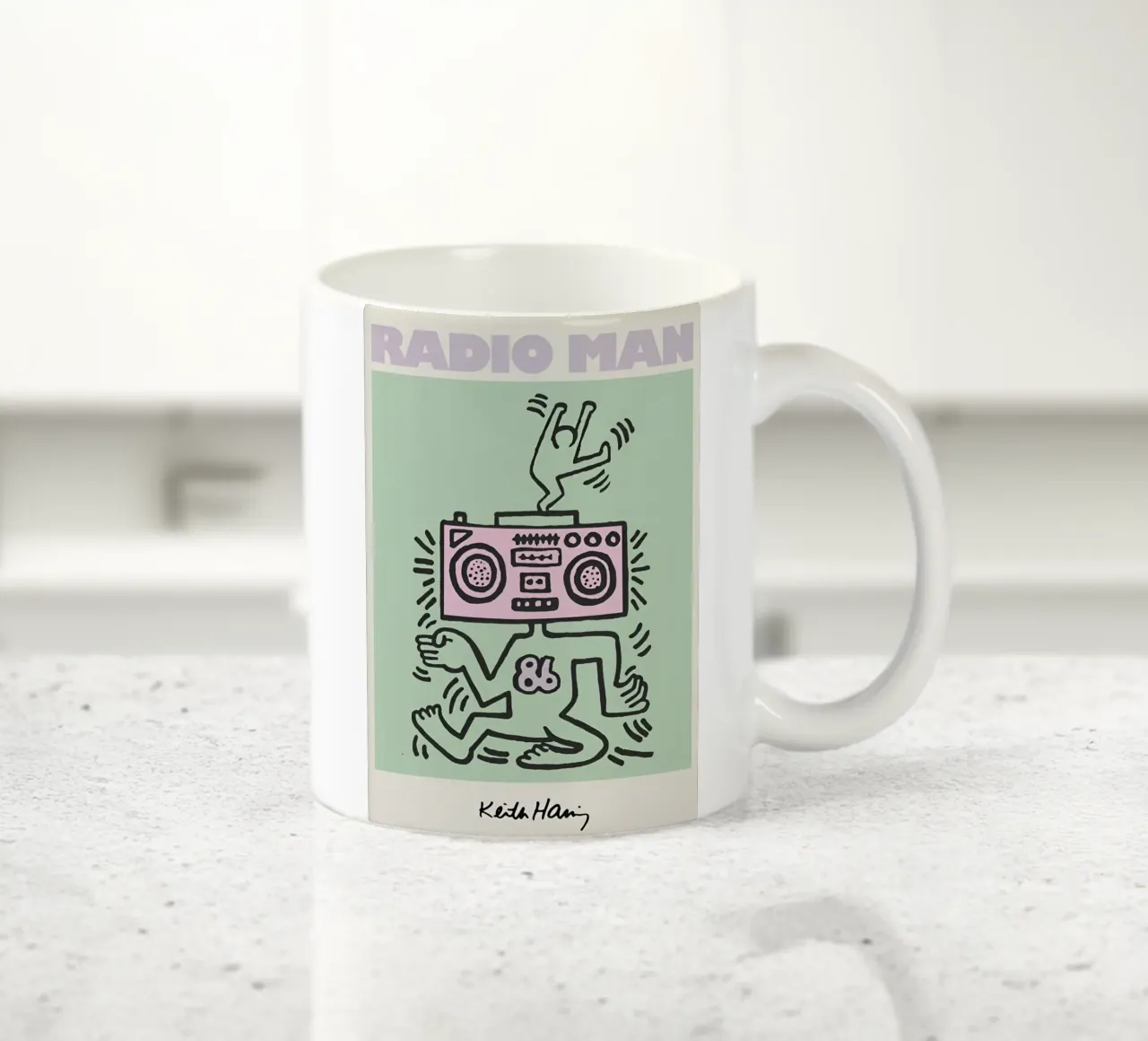 keith Haring - Doodle Art tazza in ceramica da Deepness