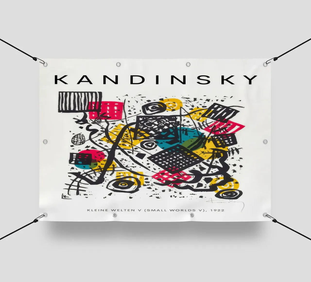 Wassily Kandinsky Piccoli mondi V (Piccoli mondi V) telo in pvc da Kakakoi