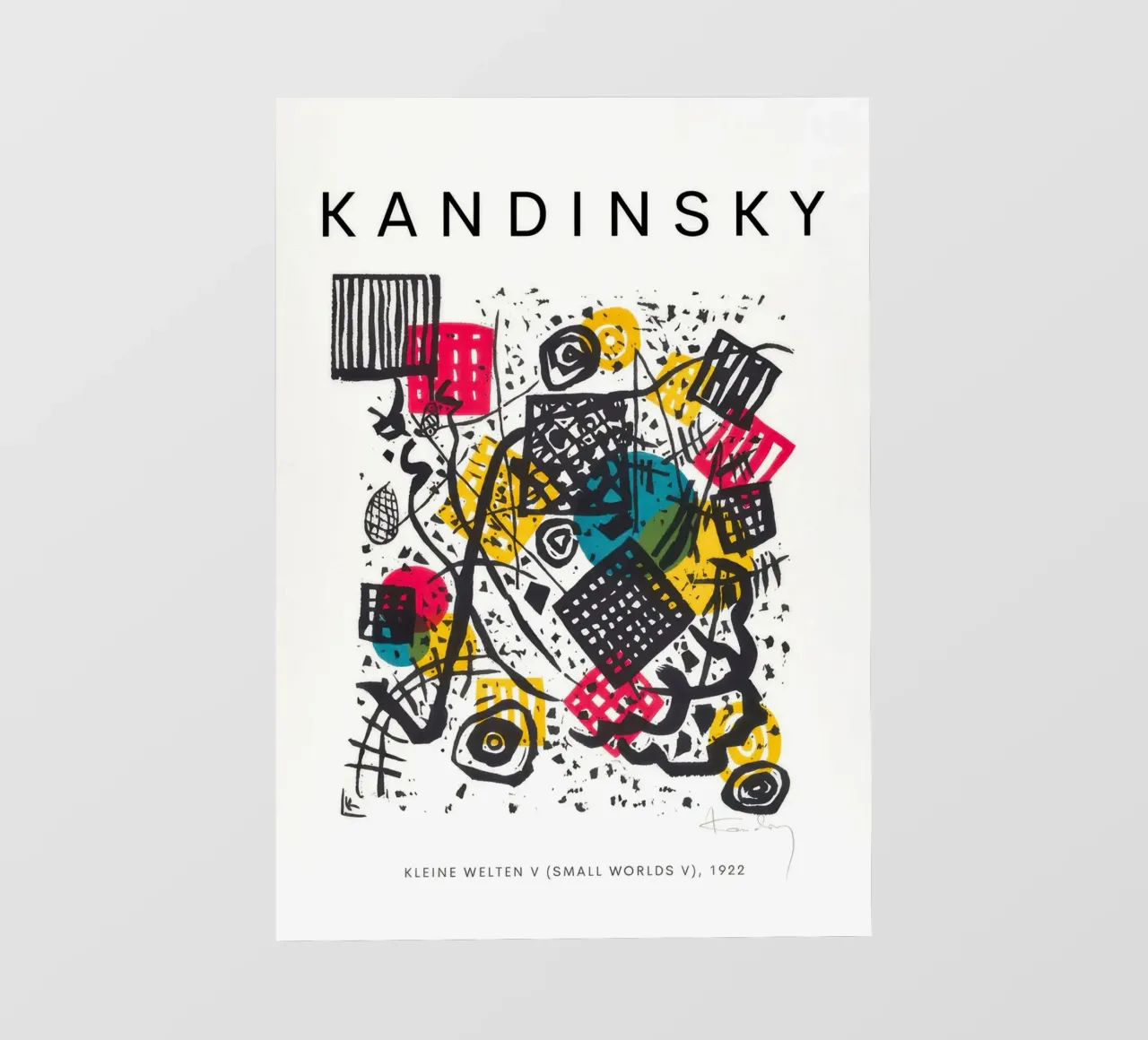 Wassily Kandinsky Piccoli mondi V (Piccoli mondi V) telo in pvc da Kakakoi