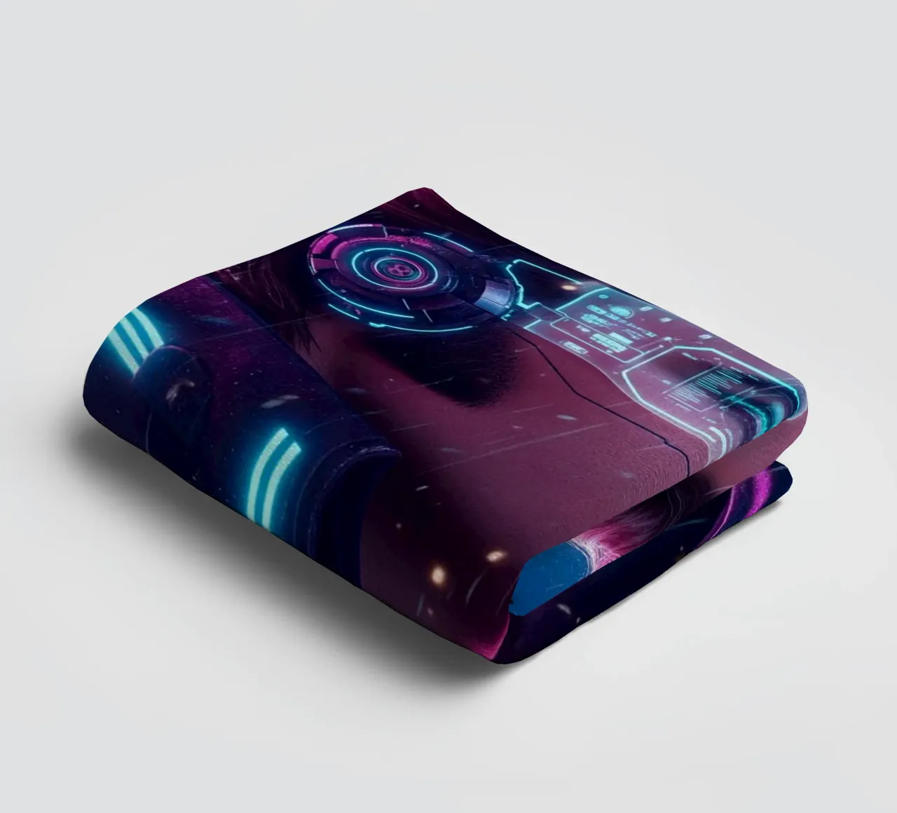 Elvis Presley - Cyber Punk art style towel by Lembayung art
